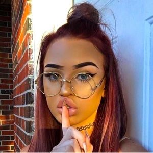 SOLD 🚫 Vintage Gold Metal Circle Frame Glasses